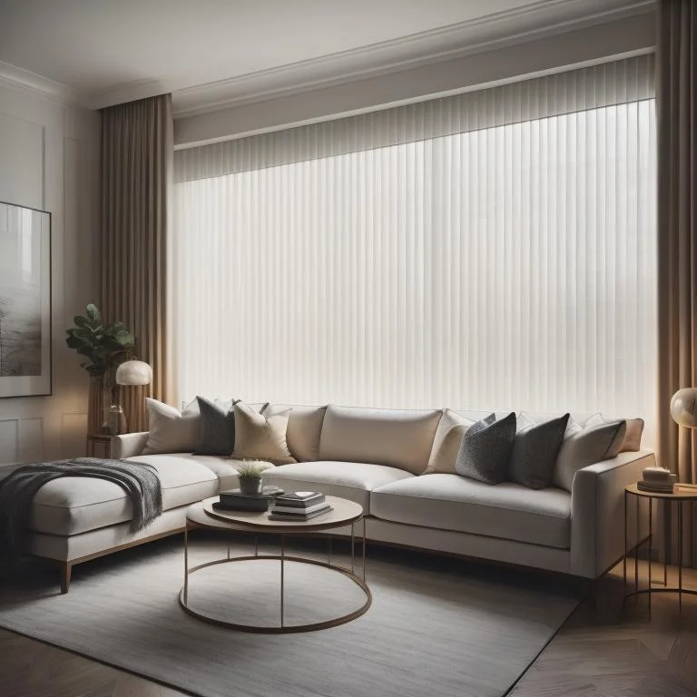 a panel blinds on a living room dubai