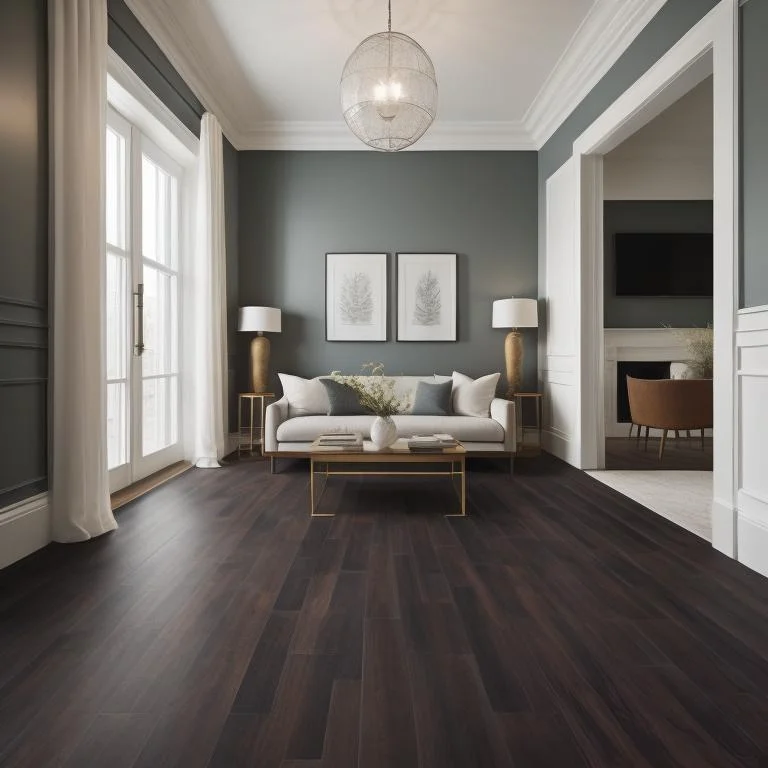 a vinyl flooring in a living room