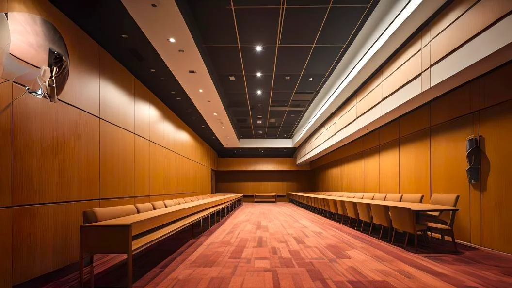 a ceiling in a conference hall Dubai